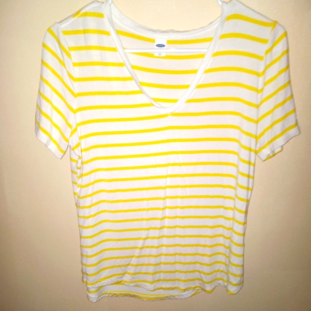 Stretchy striped tee